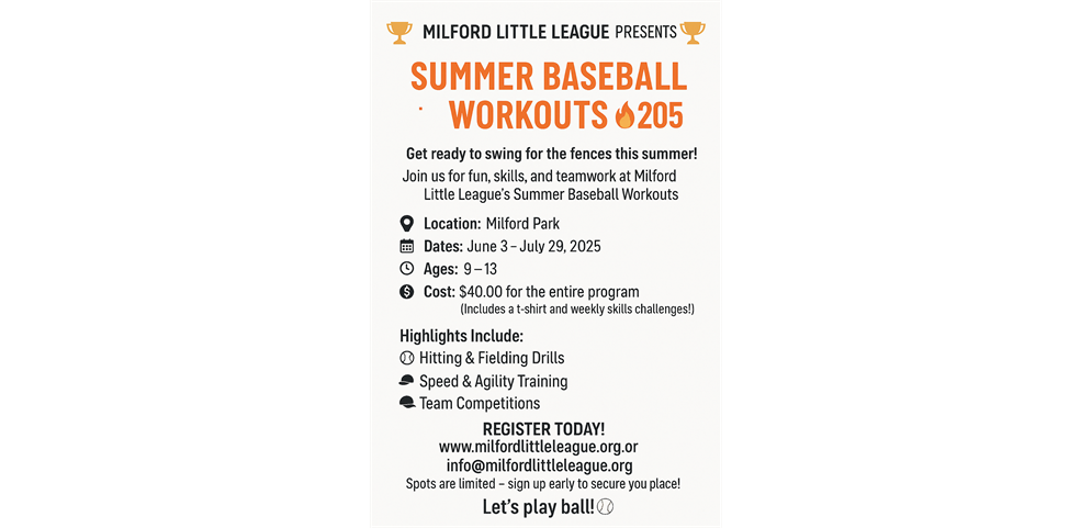 Summer Workouts at Milford LL